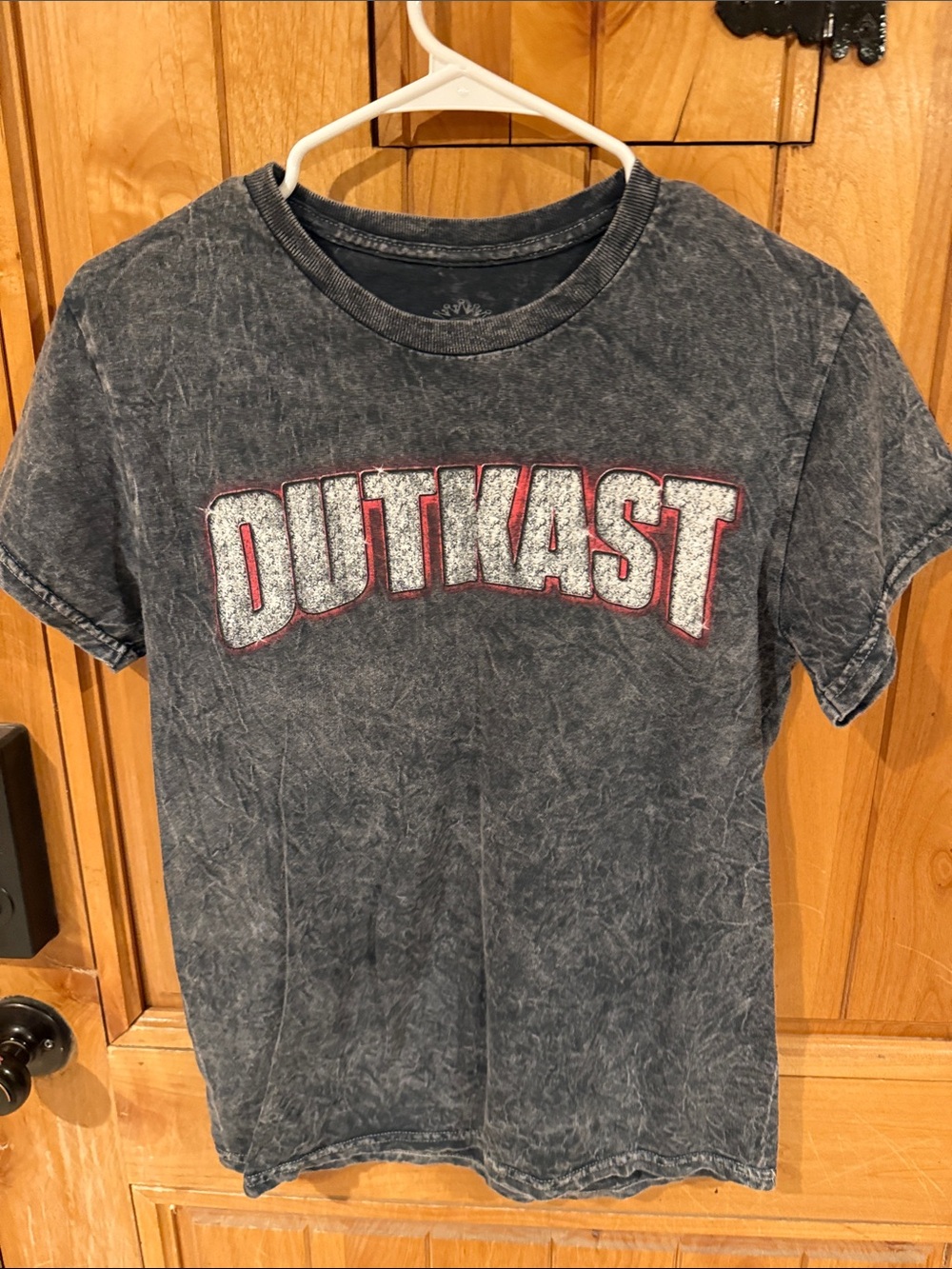 OutKast Graphic Short Sleeve Concert Tee - Distressed Washed Black